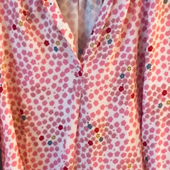 Zadig & Voltaire Tink Kawai Tunic Blouse in Flamant, Size Small - Picture 5 of 9